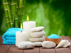 spa and candles
